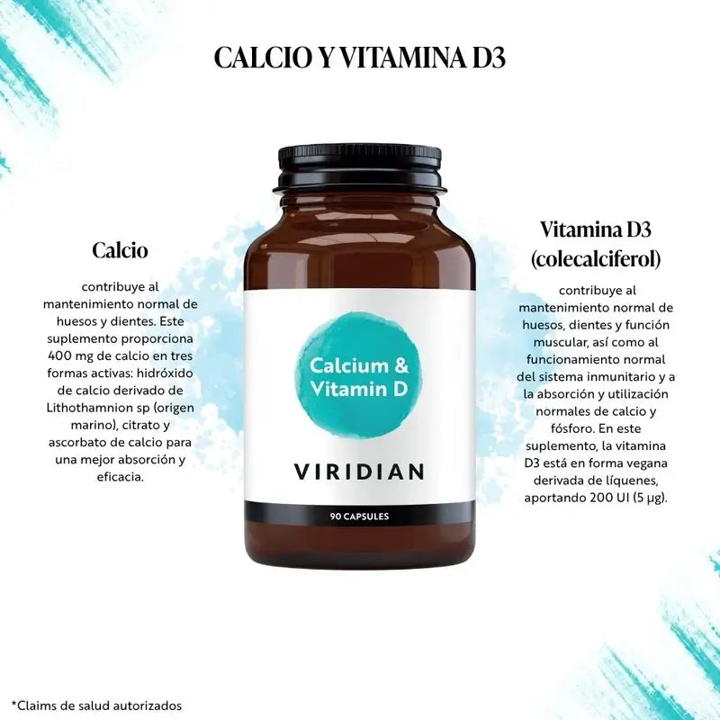 Viridian Calcium-D3 High Potency 90Cap.