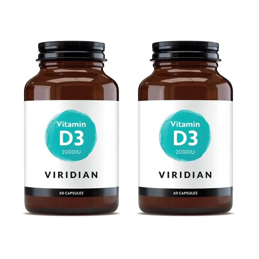 Viridian Vitamin D3 Vegan 2000 Iu, 2X60 Capsules