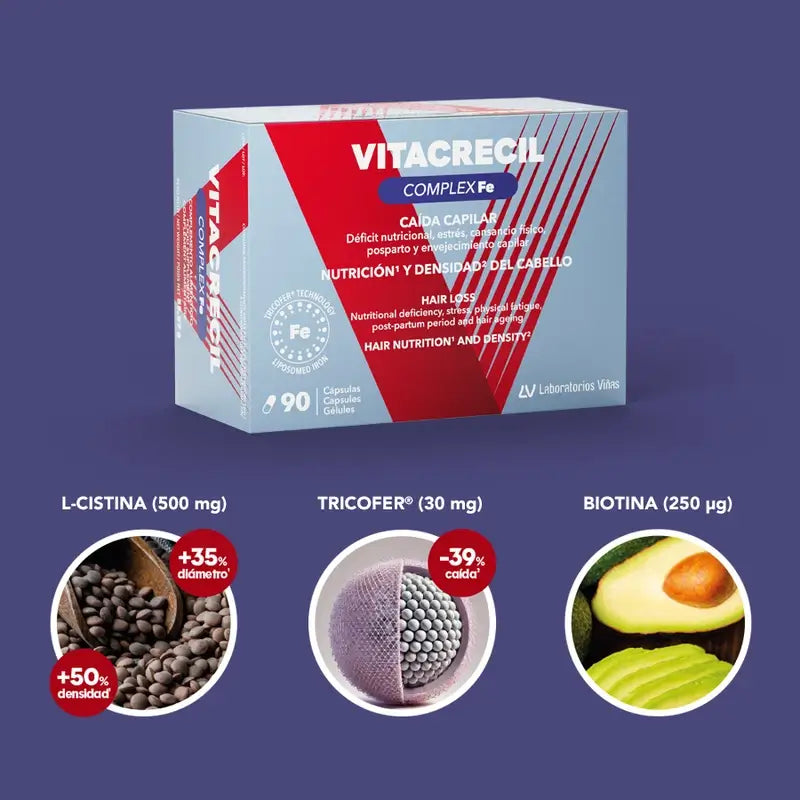 Vitacrecil Complex Fe, 90 capsules