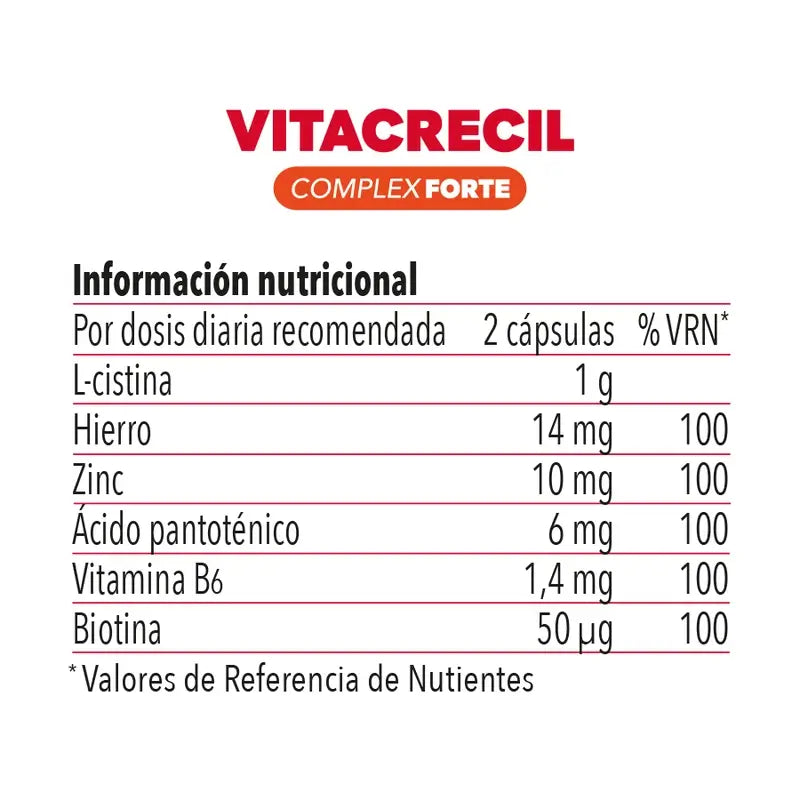 Vitacrecil Complex Forte, Pack 2 x 90 capsules
