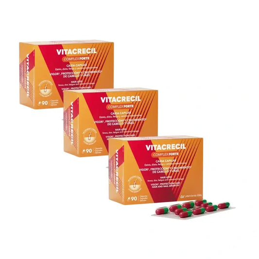 Vitacrecil Complex Forte, Pack 3 x 90 capsules