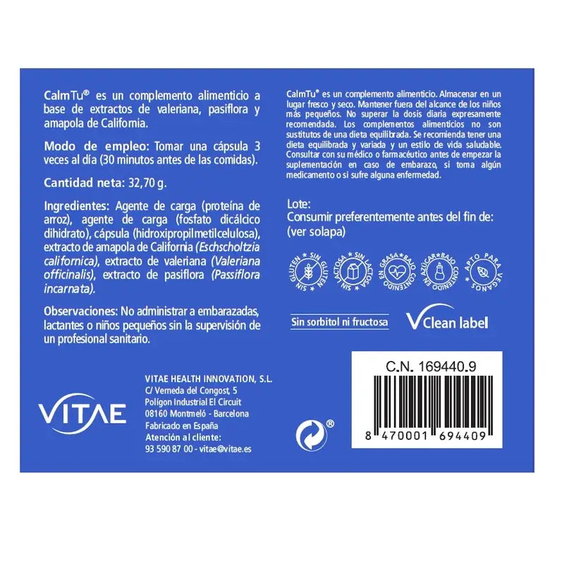 VITAE CalmTu, 60 capsules