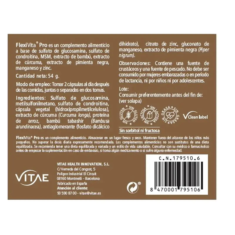 VITAE Flexivita Pro, 60 capsules