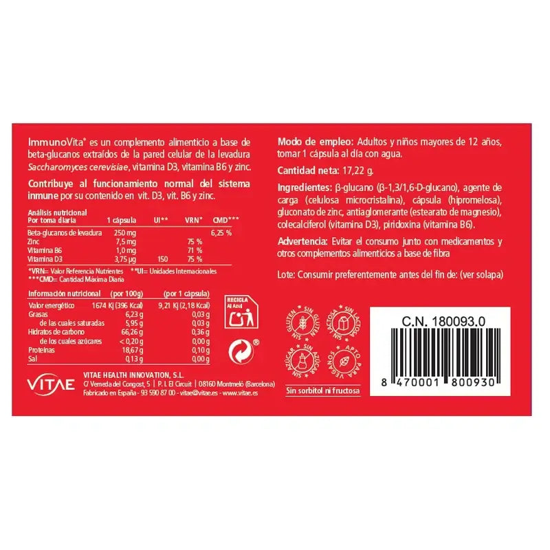 VITAE Immunovita, 30 capsules