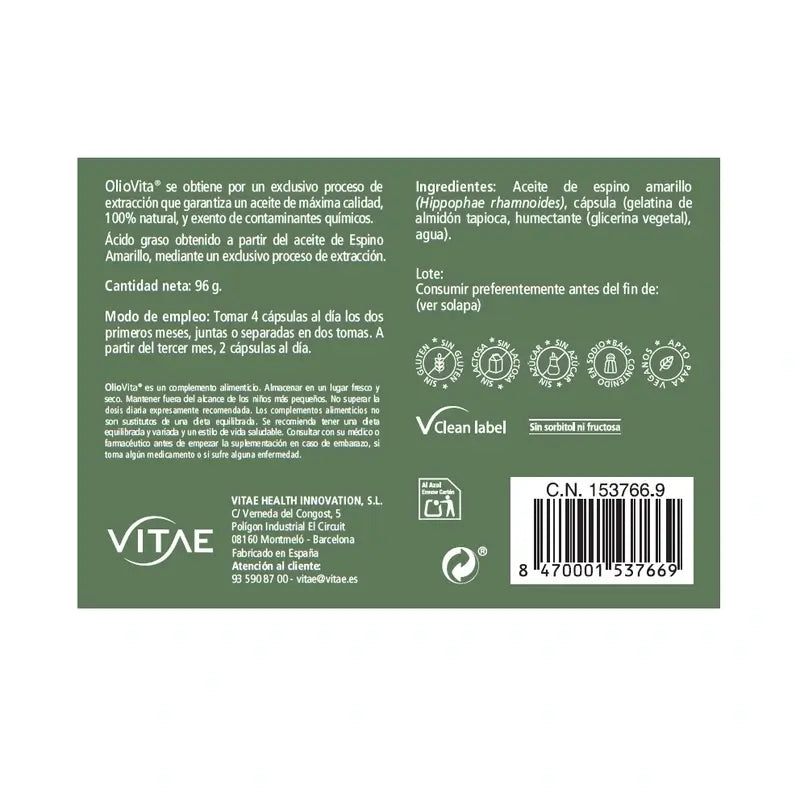 VITAE Oliovita, 120 capsules