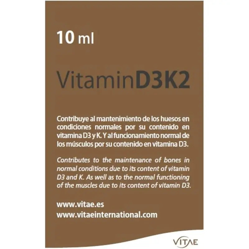 VITAE Vitae Vitamin D3K2, 10ml