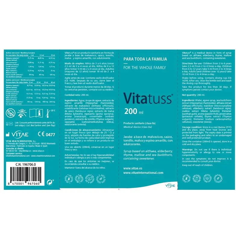 VITAE Vitatuss, 200ml