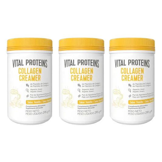 Vital Proteins Cream Powder, Collagen Vanilla Flavour, 3x295 g