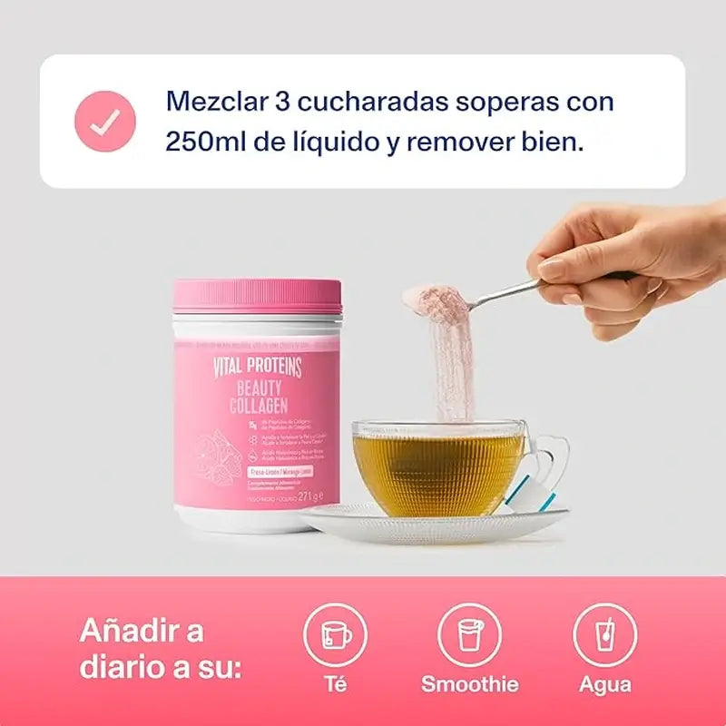 Vital Proteins Neutral collagen and beauty collagen pack strawberry lemon