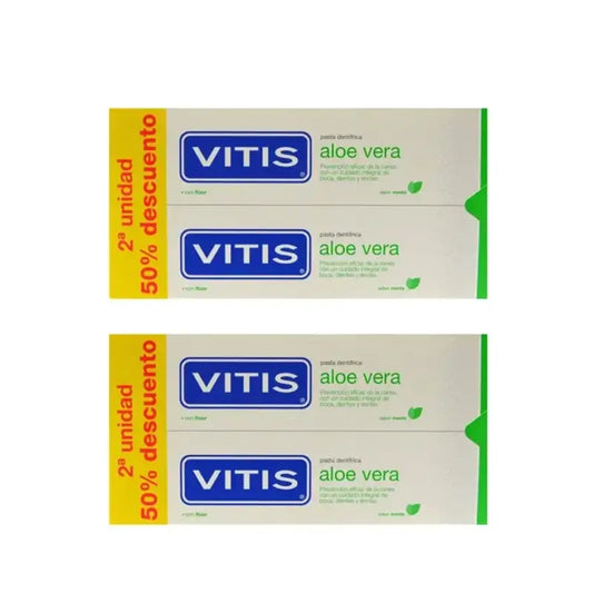 Vitis Aloe Vera Toothpaste, 4 Units X 150 Ml