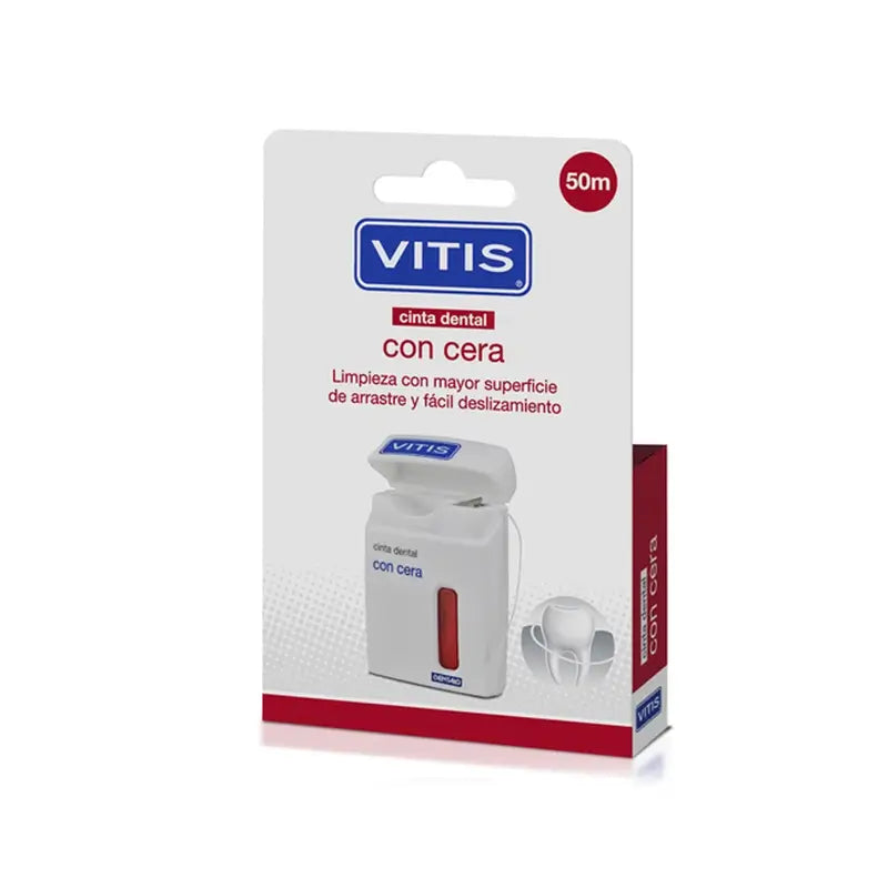 Vitis Dental Tape With Wax 2X50 M