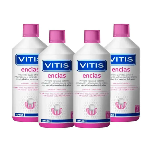 VITIS Gingival Mouthwash, Pack 4 x 1 Litre