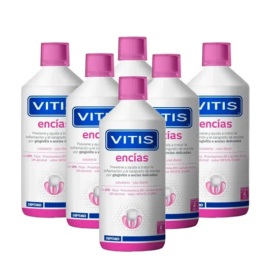 VITIS Gingival Mouthwash, Pack 6 x 1 Litre