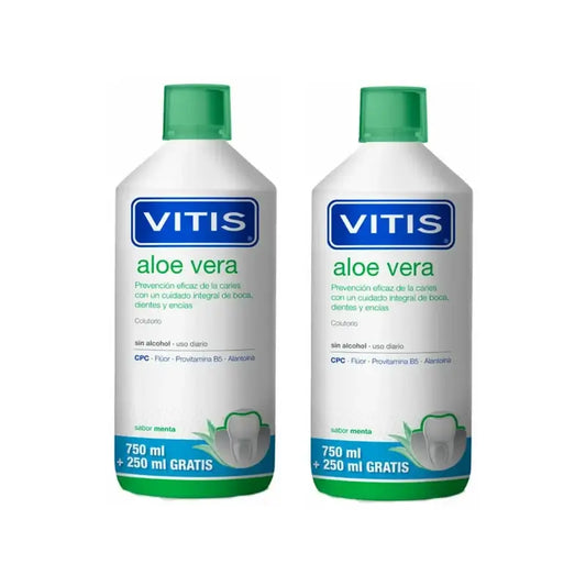 Vitis Aloe Vera Mouthwash, 2X1 Liter