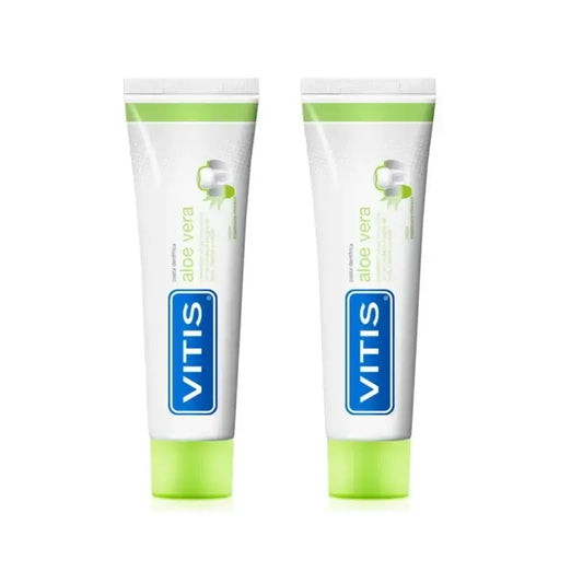 Vitis Aloe Vera & Apple Toothpaste, 2X100 Ml