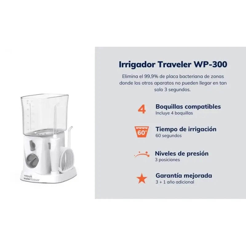 Waterpik Wp-300 Traveler Electric Oral Irrigator Travel Normal