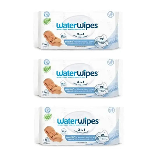 Waterwipes Biodegradable Baby Wipes, 3x60, 180 pcs.