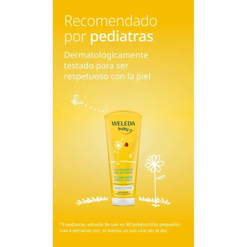 Weleda Baby Shampoo and Shower Gel Calendula 200 ml