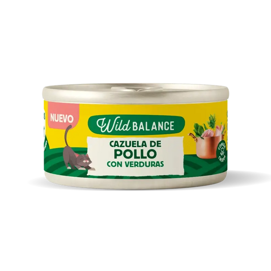 Wild Balance Canned Chicken Vegetable Casserole For Cats, 80g