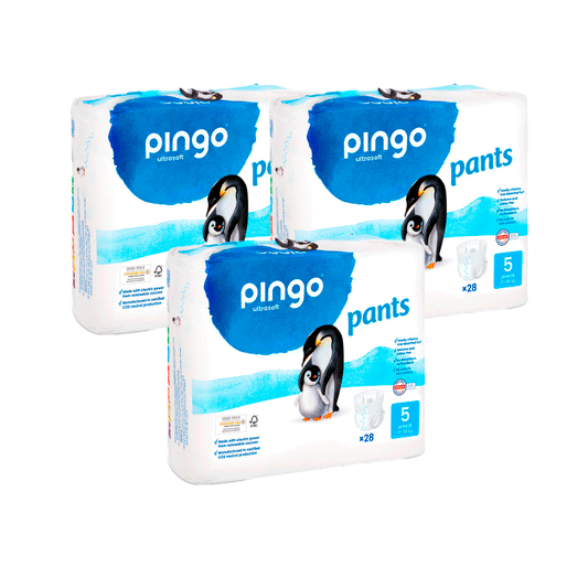Pack 3 X Pingo Pants- Ecological Pants, Size 5 (28 pieces)