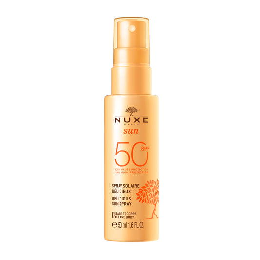 Nuxe Sun Delicious Sun Spray Face & Body High Protection Spf 50 Travel Format