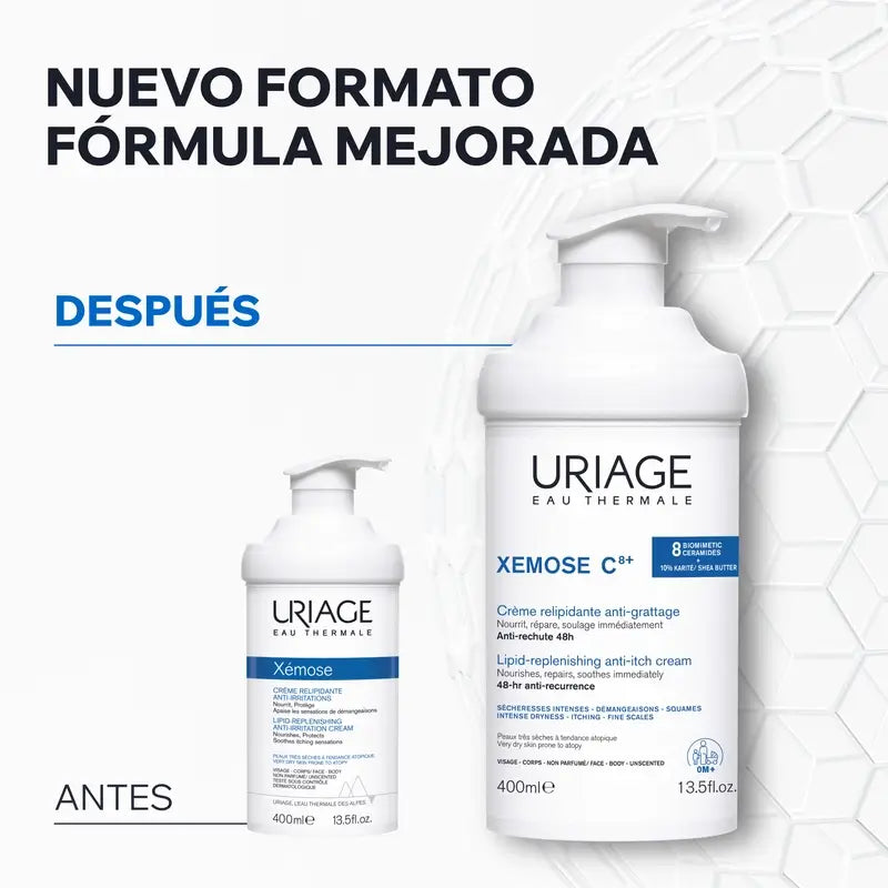Uriage Xemose C8+ Relipidising Anti-itch Cream 400ml