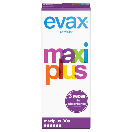 Evax Salvaslip Maxi Plus Panty Liner , 30 units