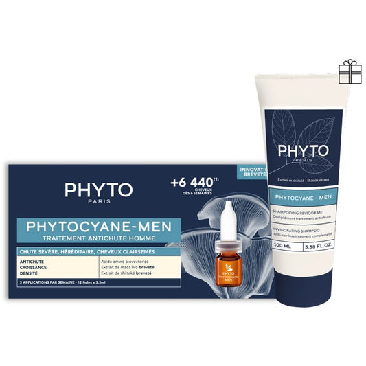Phyto Phytocyane Men Ampoules+Shampoo Pack
