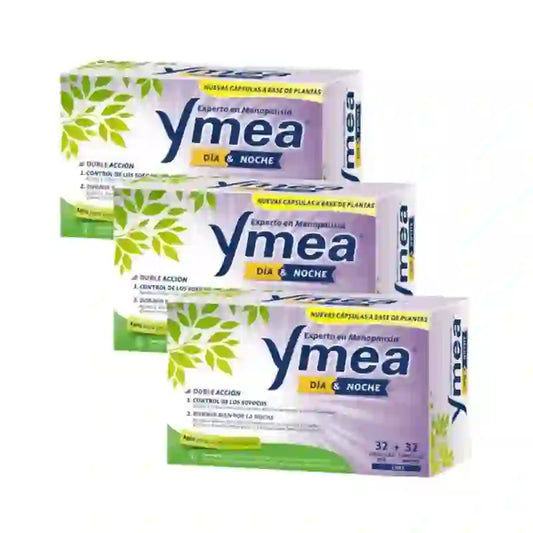 Ymea Day&Night Double Action Menopause 32+32 Capsules, Pack Of 3