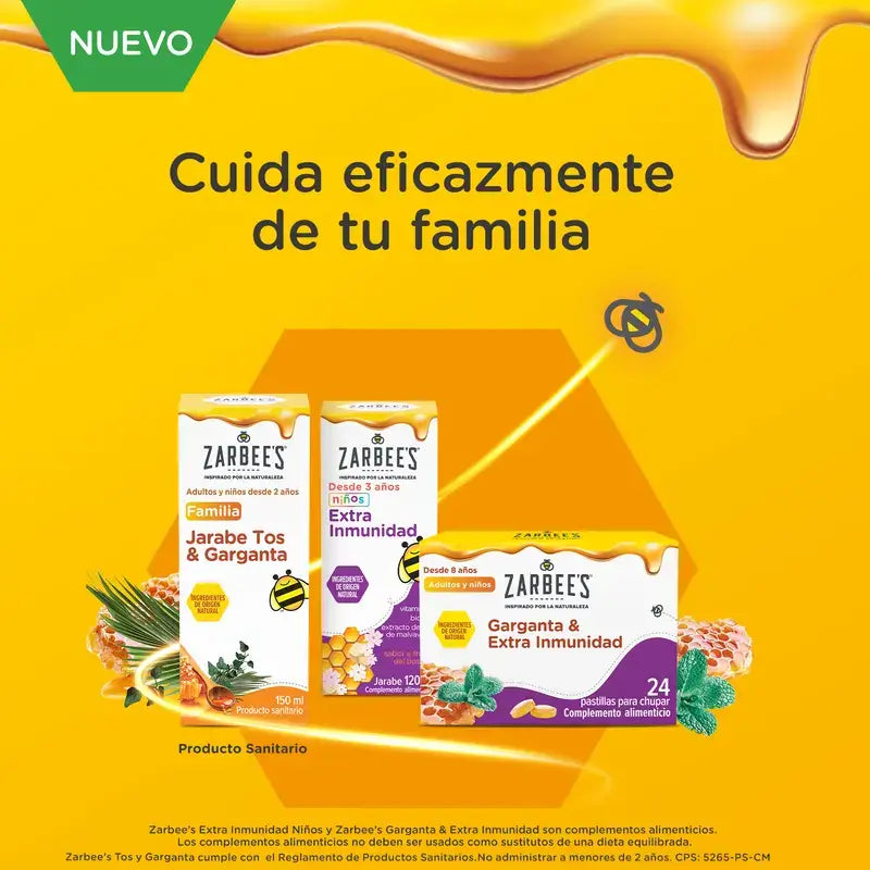 Zarbee'S Throat & Immunity 24 Lozenges With Honey, Mint, Zinc And Vit.D