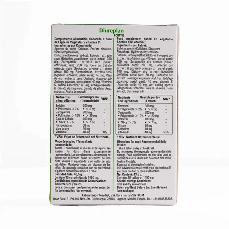 Zentrum Diureplan Forte 30 Capsules