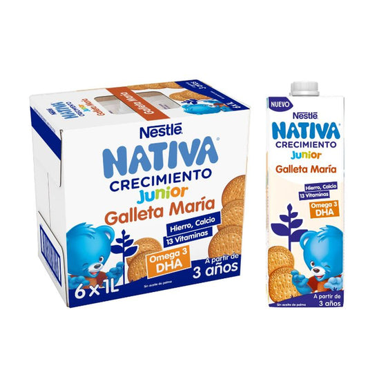 Nestlé Nativa 6-Pack Growth Biscuit, 1l 4 years