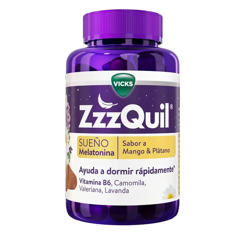 ZzzQuil Mango, Banana and Valerian, 60 Gummies